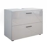 Vicco Waschbeckenunterschrank Irma Weiß Hochglanz 80 x 59 cm