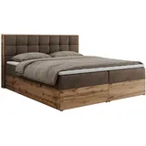 MKS Meble Boxspringbett 160 x 200 cm H4 Braun
