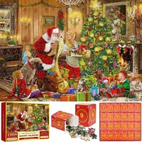 Luxuskollektion Adventskalender 2024 Puzzle Weihnachtsgeschenke 1000 Teile Kinder Erwachsene