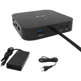 iTEC i-tec USB-C HDMI Dual DP Docking Station mit Power Delivery 100 W + i-tec Universal Charger 100w