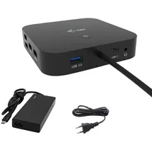 iTEC i-tec USB-C HDMI Dual DP Docking Station mit Power Delivery 100 W + i-tec Universal Charger 100w