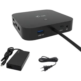 iTEC i-tec USB-C HDMI Dual DP Docking Station mit Power Delivery 100 W + i-tec Universal Charger 100w