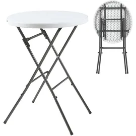 [en.casa] Ljusnarsberg Klapptisch Ø 80 x 110 cm Weiß