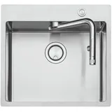 Naber Einbauspüle Set (Spüle u. Armatur Turno) - Silber