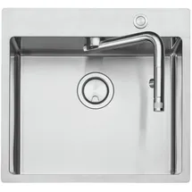 Naber Einbauspüle Set (Spüle u. Armatur Turno) - Silber