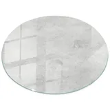 Tulup Tischplatte Glasplatte für Couchtisch Betonstruktur mit Kratzern Glas Tischplatte 50 cm x 50 cm
