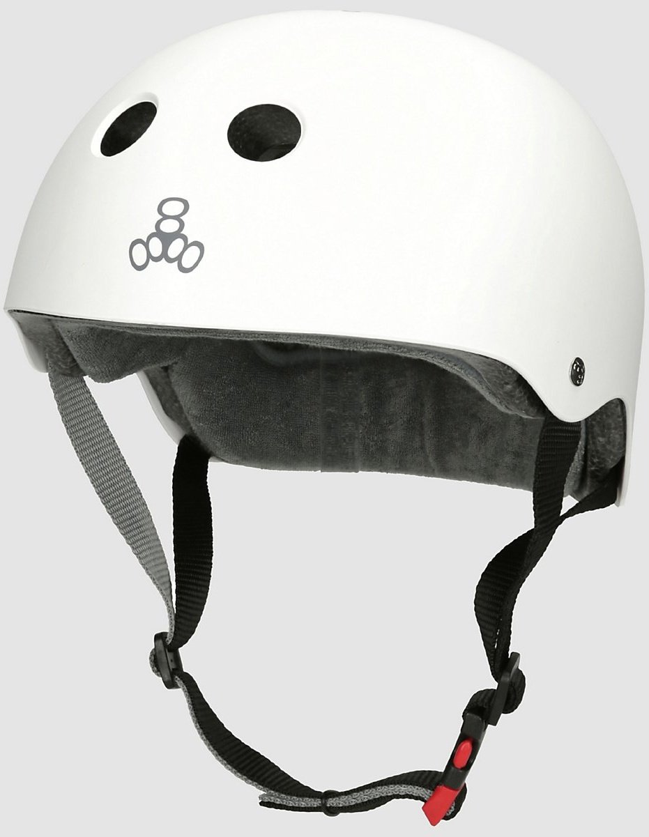 Triple 8 Certified Sweatsaver Helm white rubber Gr. LXL