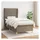 vidaXL Boxspringbett 100 x 200 cm Taupe