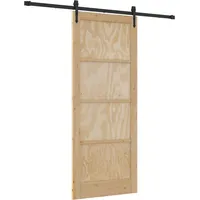 Maison Exclusive - Schiebetür Orkdal Natürlich Und Schwarz 86 X 2