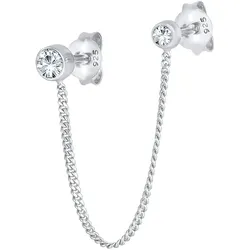 Elli Doppel Ohrstecker Kristalle 925 Silber Damen 