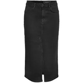 Noisy May Kath Slit Midi Vi478bl Jeansrock - Black Denim, M