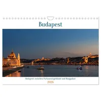 Calvendo Budapest: zwischen Parlamentsgebäude und Burgpalast (Wandkalender 2026 DIN