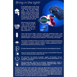 Lumineo LED Solar Lichterkette 9m Schwarz 8 Twinkle-Effekts 120 LEDs Bunt