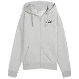 Puma Sweatjacke ESS Small No. 1 Logo Comfort Hoodie mit durchgehendem grau XS (34)