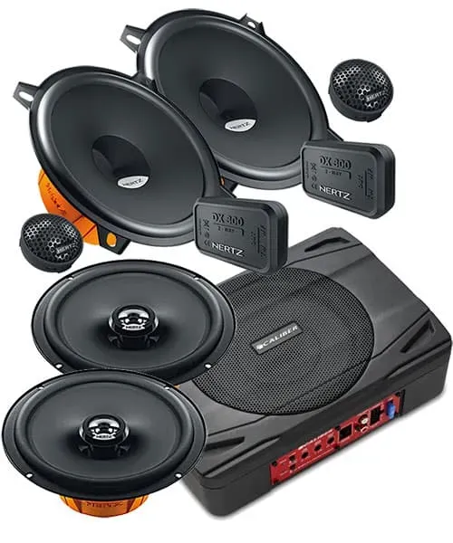 Audi A3 8L Lautsprecher Front Heck mit 500 Watt Subwoofer