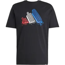 adidas Lounge Ice Graphic T-Shirt Herren JI6742 - black M