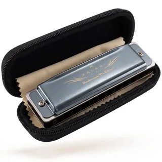 XALANI Mundharmonika inkl. Soft Case und Pflegetuch I Bonus: E-Book gratis I C-Dur