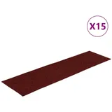 vidaXL Selbstklebende Treppenmatten 15 Stk. Rechteckig 76x20 cm Rot