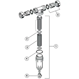 RESIDEO Feinfilter MiniPlus-FF FF06 Filter für heißes Wasser G1 1/4'