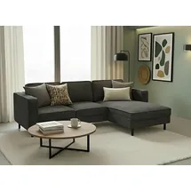 TRENDMANUFAKTUR Ecksofa TRENDMANUFAKTUR "Watkins Couch wahlweise mit Schlaffunktion und Bettkasten,auch in Cord", grau (dunkelgrau), B:232cm H:81cm T:161cm, 92% Polyester, 8% Polyamide, Sofas, Ecksofa, Recamiere beidseitig montierbar, OTTOs Choice, Breite 232 cm