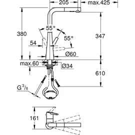 Grohe Zedra chrom 32553002