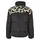 URBAN CLASSICS Ladies AOP Sherpa Mixed Puffer Jacket black/sandleo M - Beige/Schwarz - M