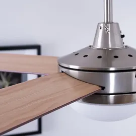 V-Tac Deckenventilator 132 cm Deckenventilator Silber