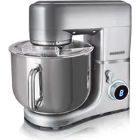 HEINRICHS Küchenmaschine Knetmaschine Edelstahl Schüssel 1800W leistungsstark patentierte Knethaken,8-Stufen LCD-Anzeige multifunktionale Teigkne...