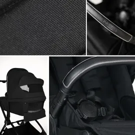BabyGO 3in1 Kombikinderwagen Harmony black - Schwarz