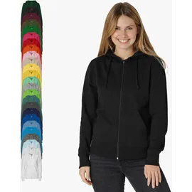 kompatible Ware Neutral - Damen Sweatjacke 'Zip Hoodie' / Bottle Green, XL