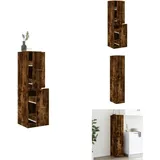 Apothekerschrank Räuchereiche 30x41x144,5 Cm Holzwerkstoff - Apothekerschrank - Apothekerschränke - Apothekermöbel - Apotheker Sideboard