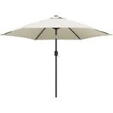 vidaXL LED Cantilever Sonnenschirm 3 m Sandweiß