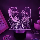 Kakegurui Meari Saotome Jabami Yumeko Figur, 3d Rgb Led-nachtlicht, Originelles Geschenk Für Freunde, Lavalampe, Zimmer- Oder Tischdekoration, 16 Farben, Mit Fernbedienung