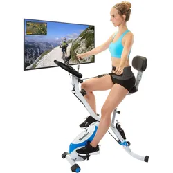 Heimtrainer Fitnessbike Foldaway X-3000 - Ergometer - Kraftstation - max. 100 kg EINHEITSGRÖSSE