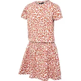 hummel hmlJUMPY AOP kurzarm Kleid Mädchen 6113 - copper brown 128