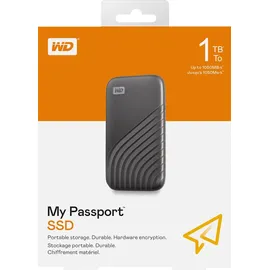 Western Digital My Passport 1 TB USB 3.2 grau WDBAGF0010BGY-WESN