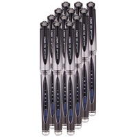 Uni-ball UM153S Impact Gel-Roller / Gelstift, 1,0 mm Spitze, 0,8 mm Strichstärke, schwarze Schreibfarbe, 12er Pack, 9006050