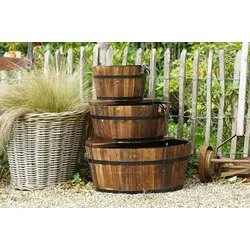 Gartenbrunnen UBBINK "Edinburgh", braun, Holz, Kunststoff, Wasserspiele
