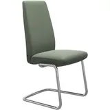 Stressless Stuhl Vanilla | Freischwinger D400 Batick Thyme Green Ohne Armlehnen Hoher Rücken Poliertes Aluminium