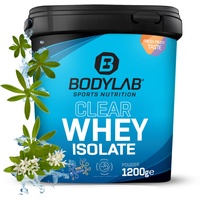Bodylab24 Clear Whey Isolate 1200g Waldmeister, Eiweiß-Shake aus bis zu 96% hochwertigem Molkenprotein-Isolat, erfrischend fruchtiger Drink, Whey Protein-Pulver kann den Muskelaufbau unterstützen