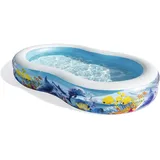 BESTWAY Family Pool Sea Ground Planschbecken 262 x 157 x 46 cm (54118)