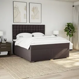 vidaXL Boxspringbett 180 x 200 cm Dunkelbraun