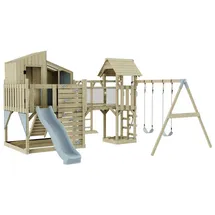 OUTDOORTOYS Spielturm Emma Holz Eisblau
