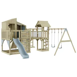 OUTDOORTOYS Spielturm Emma Holz Eisblau