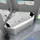 AcquaVapore Whirlpool Eckbadewanne 135 x 135 cm (W02-TH)