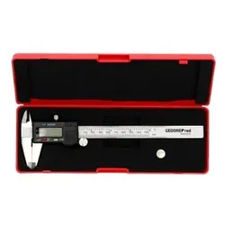 digitaler Messschieber, mm/Zoll-Anzeige, Messbereich 153mm, 6", R94420021 - rot