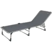Crespo Dreibeinliege 198 x 64 x 27 cm anthrazit