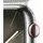 Apple Watch Series 9 GPS + Cellular 45 mm Edelstahlgehäuse silber, Milanaise Armband silber One Size