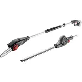 Graphite Energy+ 18V Akku 2-in-1 Stangensäge und Heckenschere, ohne Akku, Arbeitslänge 1,14 m, Leerlaufdrehzahl 1300 Umdrehungen/min., Kettengesc...