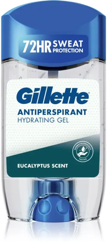 Gillette Antiperspirant Hydrating Gel Eucalyptus Scent geliges Antiperspirant mit feuchtigkeitsspendender Wirkung für Herren 70 ml